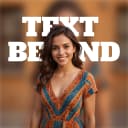 Text Behind Image App Icon